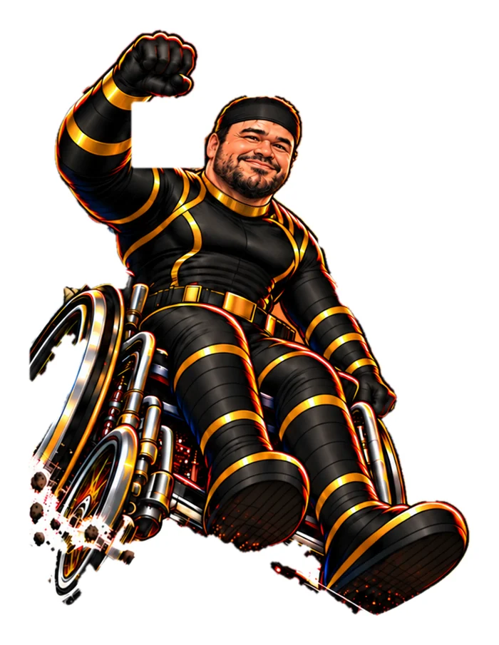 Ahmed as a superhero sticker